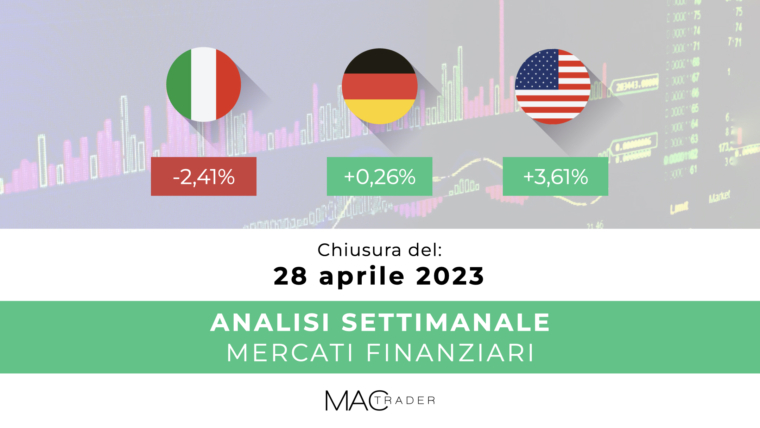 Analisi settimanale dei principali mercati finanziari alla chiusura del 28 Aprile 2023