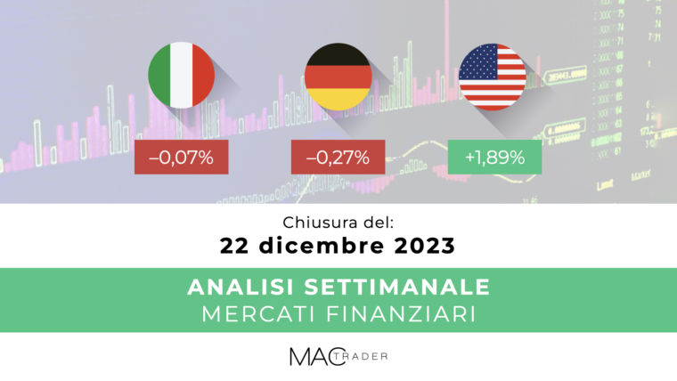 Analisi dei principali mercati finanziari alla chiusura del 22 dicembre 2023